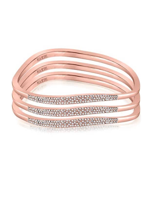 Bring on the Bubbly Pavé Stackable Bangle Bracelets for wholesale by ZAXIE by Stefanie Taylor