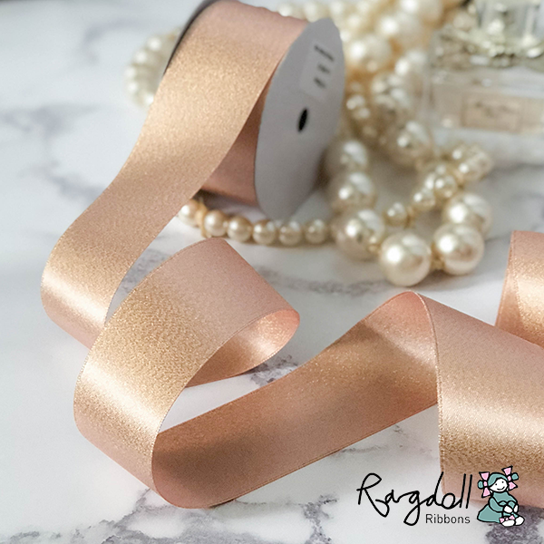 Imaginediy - Venta al por mayor Cintas - Envoltorio de regalos - Cinta brillante de oro rosa de 38 mm, rollo de 10 metros1