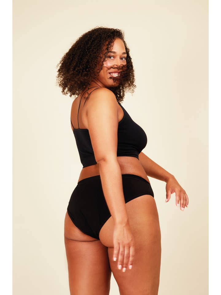 Negro Fluxies Hipster - Ropa interior de época - Absorbencia moderada de venta al por mayor en Faire
