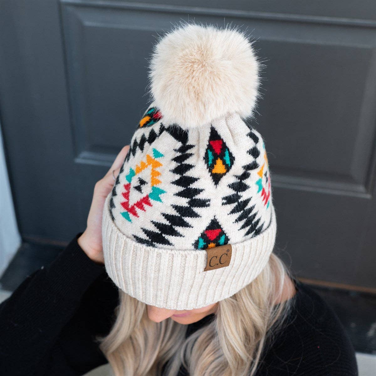 Truly Contagious - Wholesale Beanie - Women's - CC Southwest Print Beanie ( HAT-3001 )17