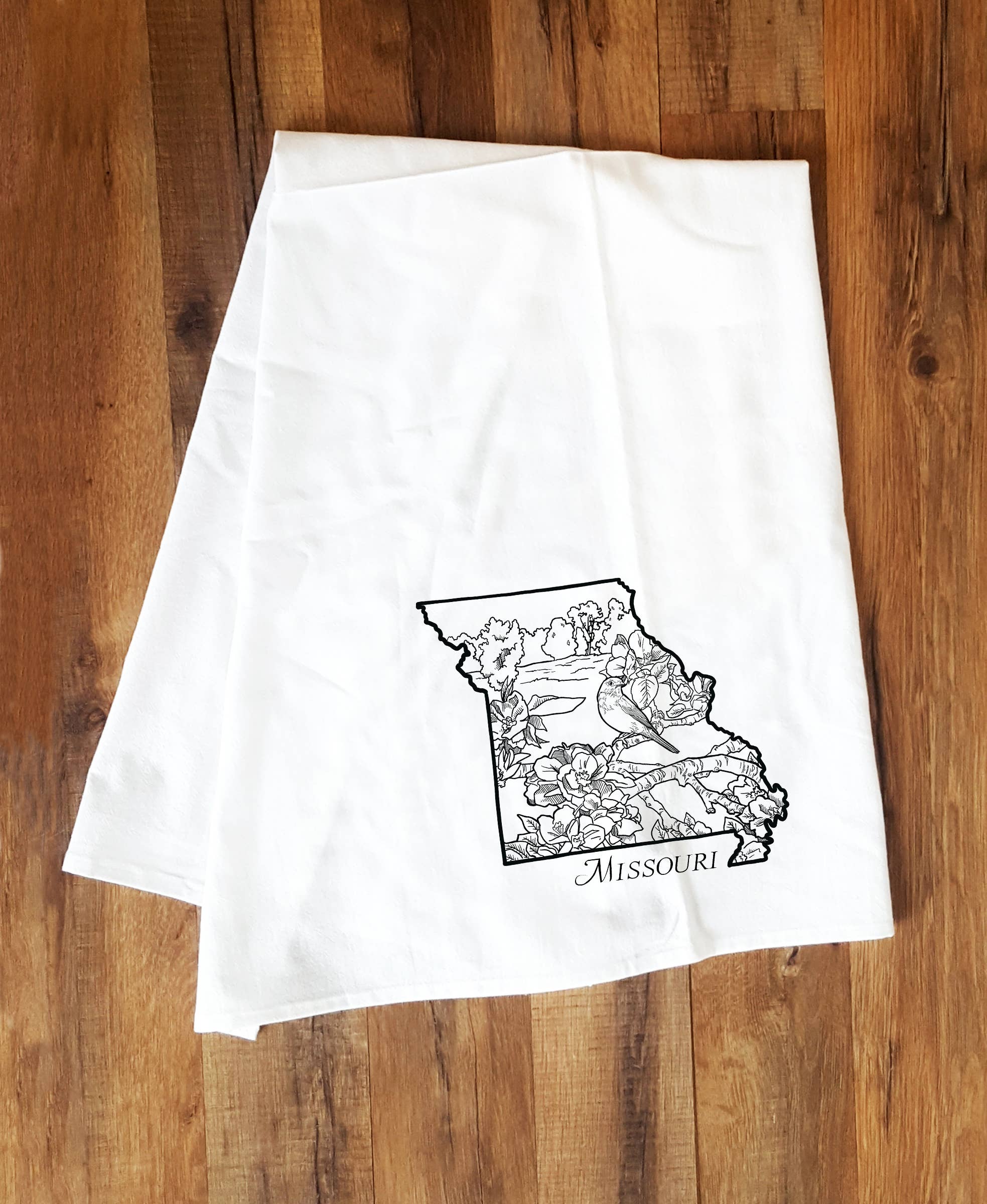Corvidae drawings & designs - Wholesale Tea Towel - Missouri Tea Towel0