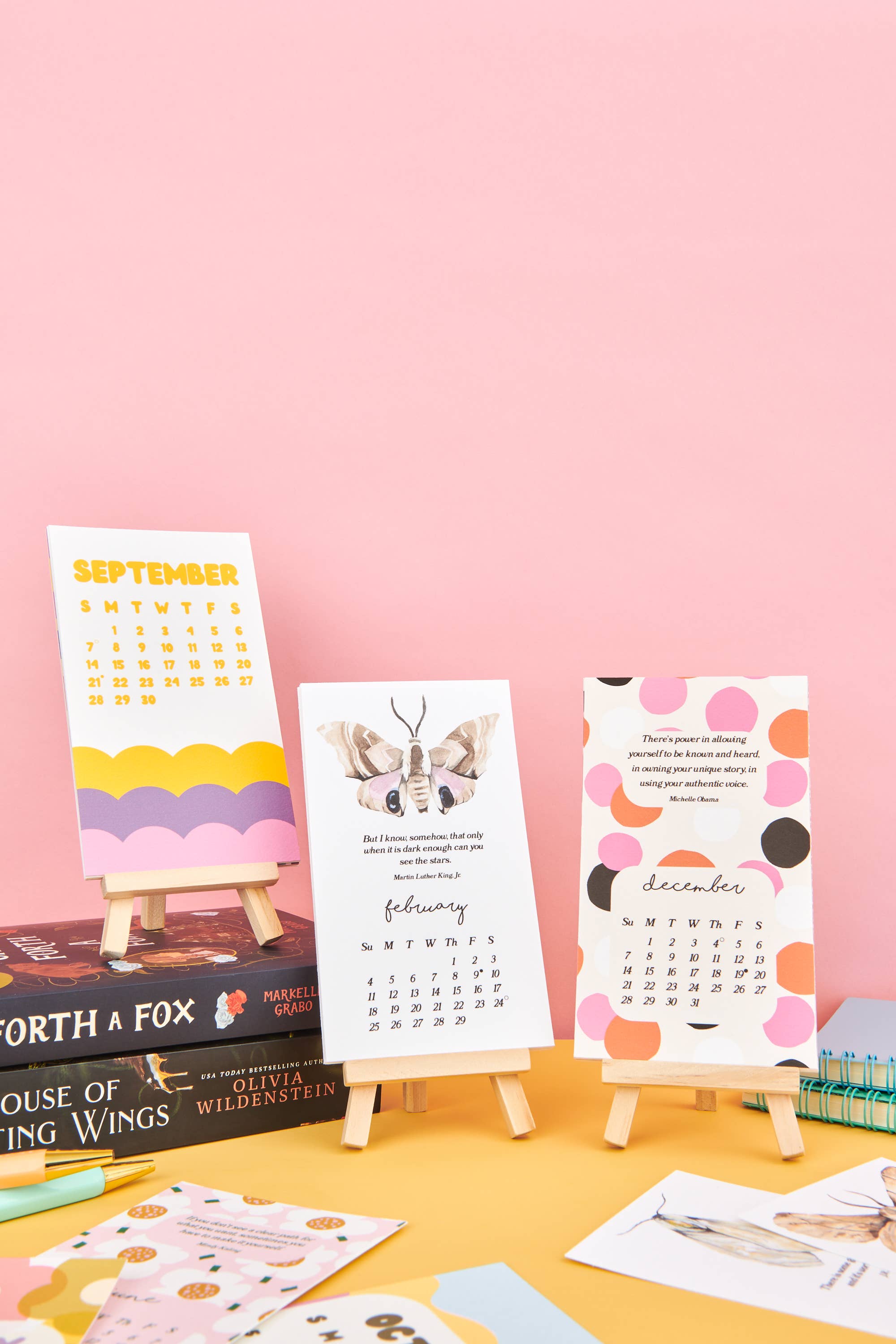 Lucky Dog Design Co. - Wholesale Calendar - Happiness & Women Empowerment 2026 Desk Calendar1