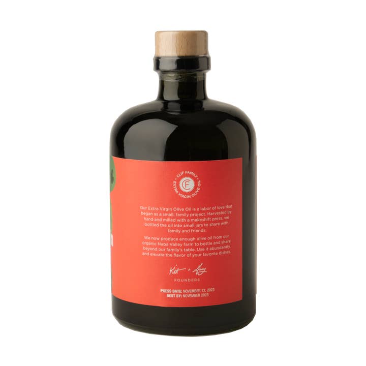 Clif Family Napa Valley, Certified B Corp Company - Wholesale Olive Oil - Organic Extra Virgin Olive Oil (14fl oz)1