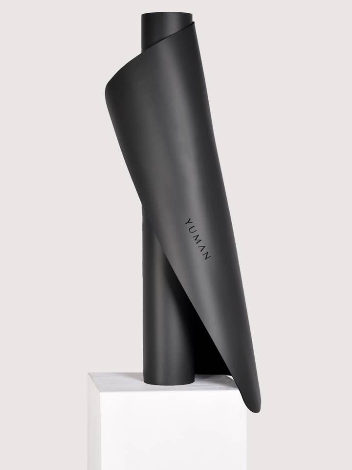 Yuman Yoga Mat Origin 4mm Guides Engraved, Coal for wholesale by YUMAN