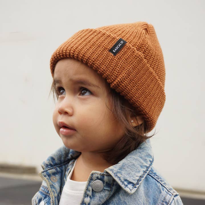 Explorer Beanie - Redwood - Rust for wholesale by Rascal Co.