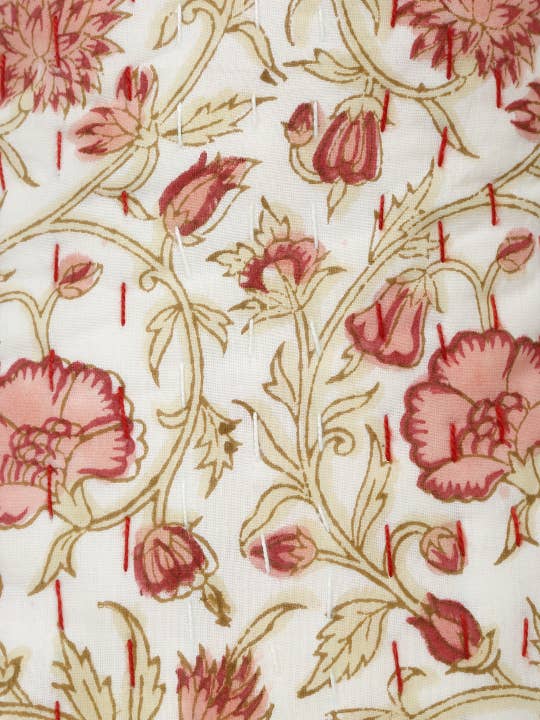 Eyda Homes - Wholesale Holiday Stocking - Kantha Block Print Christmas Stocking | Holiday Decor1