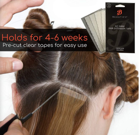 Majestic Wholesale – wholesale Hair extensions – WALKERS BEAUTIFY NO SHINE HAIR EXTENSION TAPE 120CT2