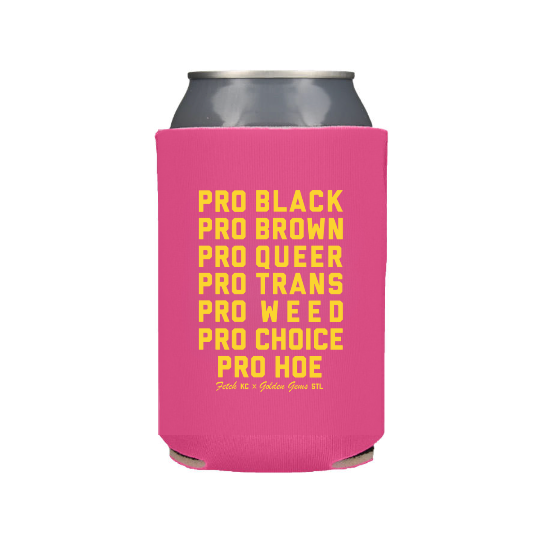 Golden Gems – wholesale Drink huggers & koozies – Pro Hoe Koozie - Pink0