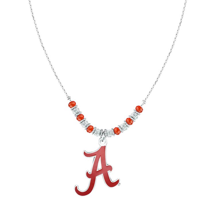 NCAA Alabama Crimson Tide Beaded Cobra Chain Necklace for wholesale by Simran International