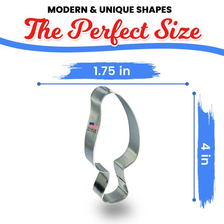 CookieCutter.com - Wholesale Cookie Cutter - Morel Mushroom Cookie Cutter 4" B0994