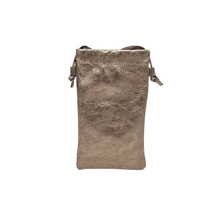 Suie Valentini srl - Wholesale Crossbody Bag - Women's - Genuine leather crossbody phone bag, Made in Italy, art. 1126281