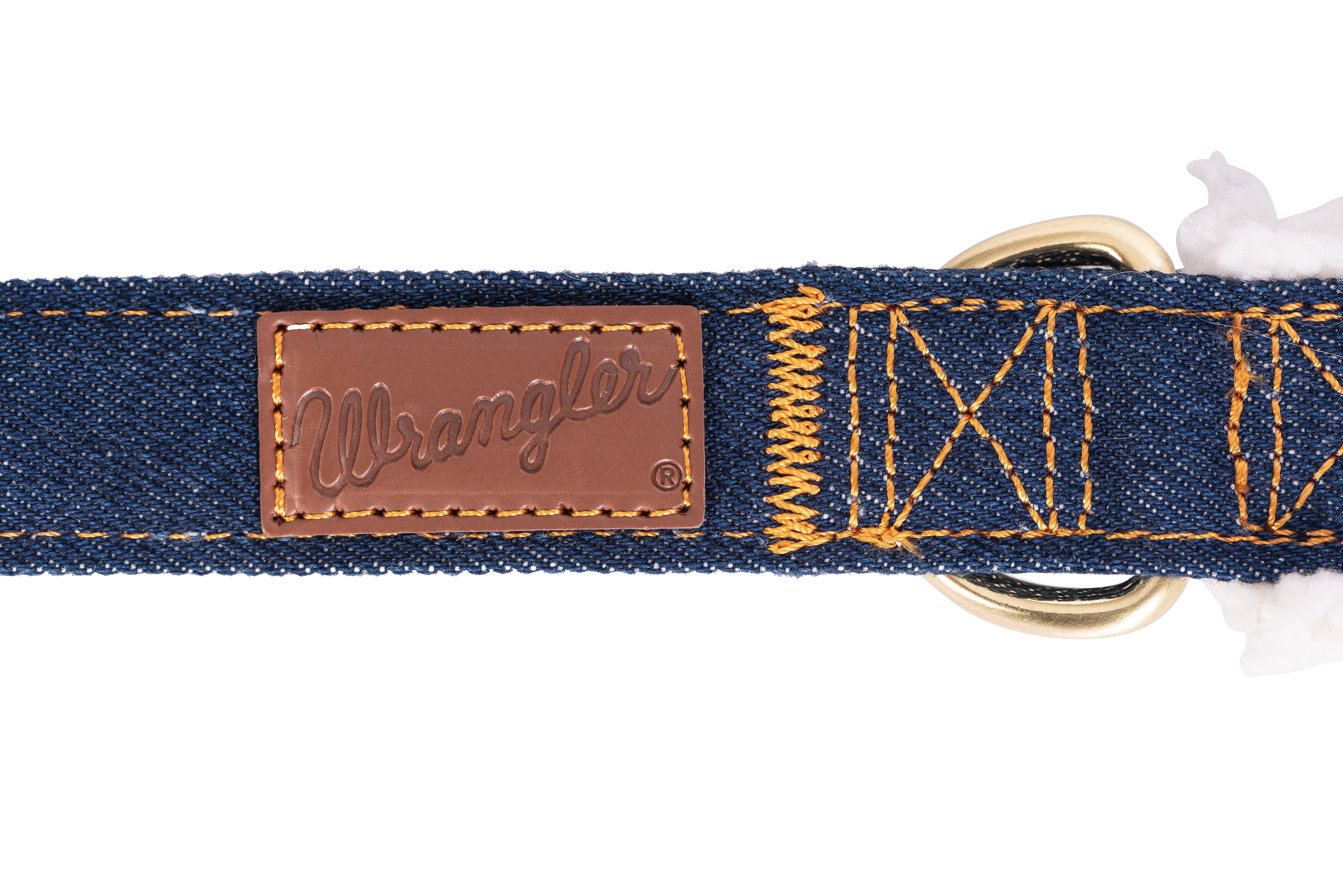 Lexington Pet & Wrangler Pet - Wholesale Pet Leash - Dog - Wrangler Denim And Sherpa Lead Dark Wash1