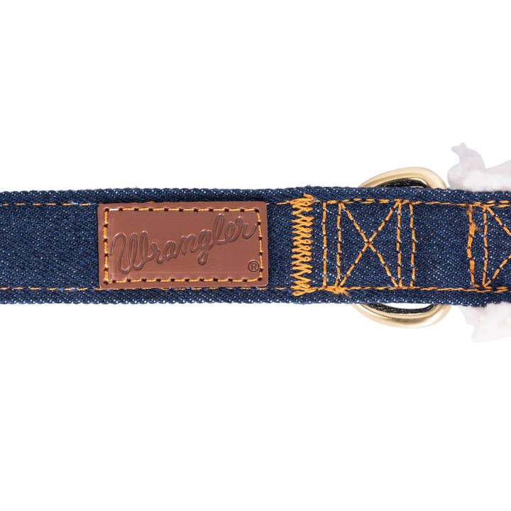 Lexington Pet & Wrangler Pet - Wholesale Pet Leash - Dog - Wrangler Denim And Sherpa Lead Dark Wash1