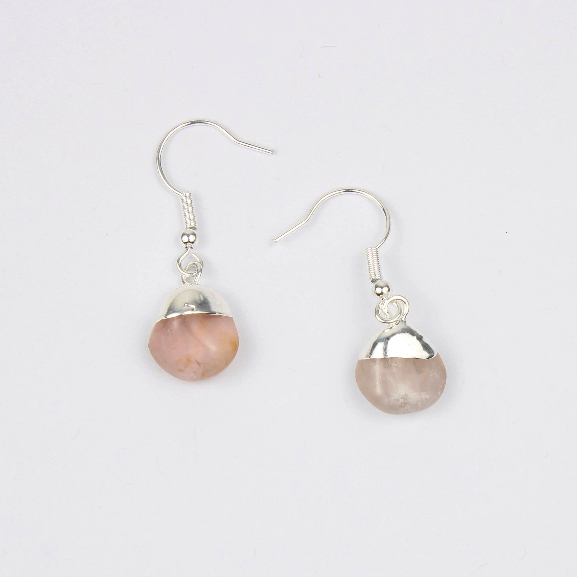 El'Cobre-Ecozonelifestyle - Wholesale Dangle Earrings - Rose Quartz Earring0