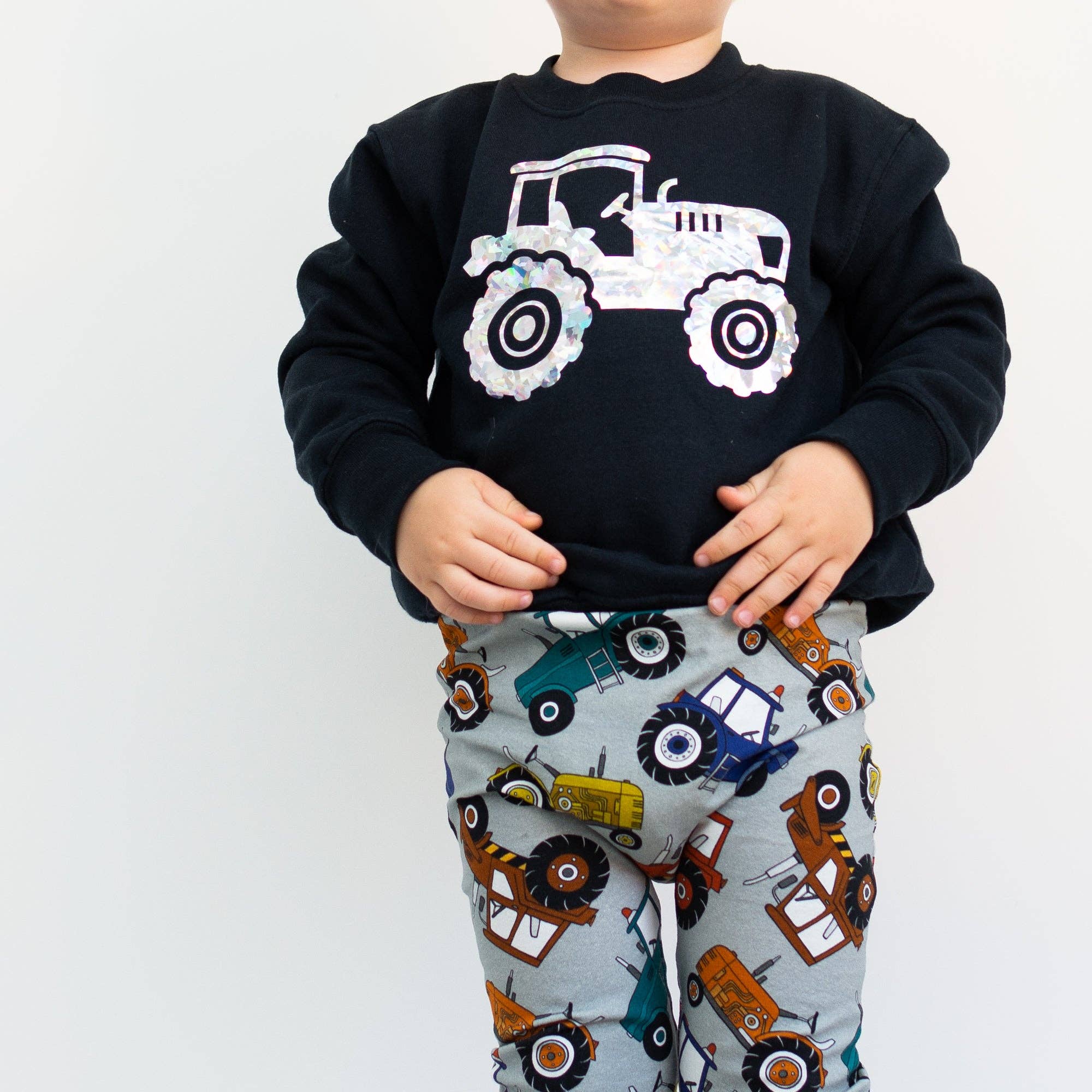 Fred & Noah – Großhandel Sweatshirt – Kinder – Hologramm-Traktor-Pullover4