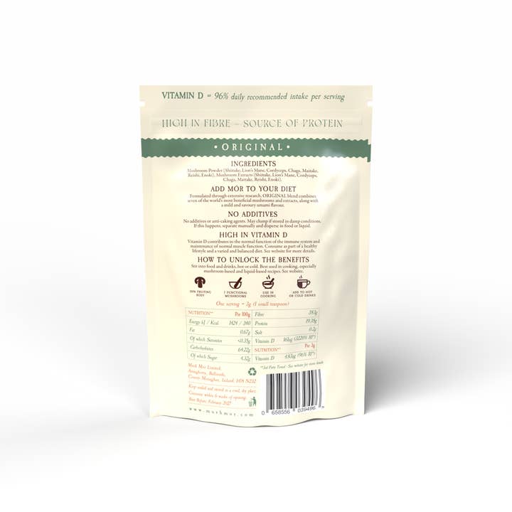 Mush Mór - Wholesale Protein/Superfood Powder - Mush Mór Original Mushroom Powder1
