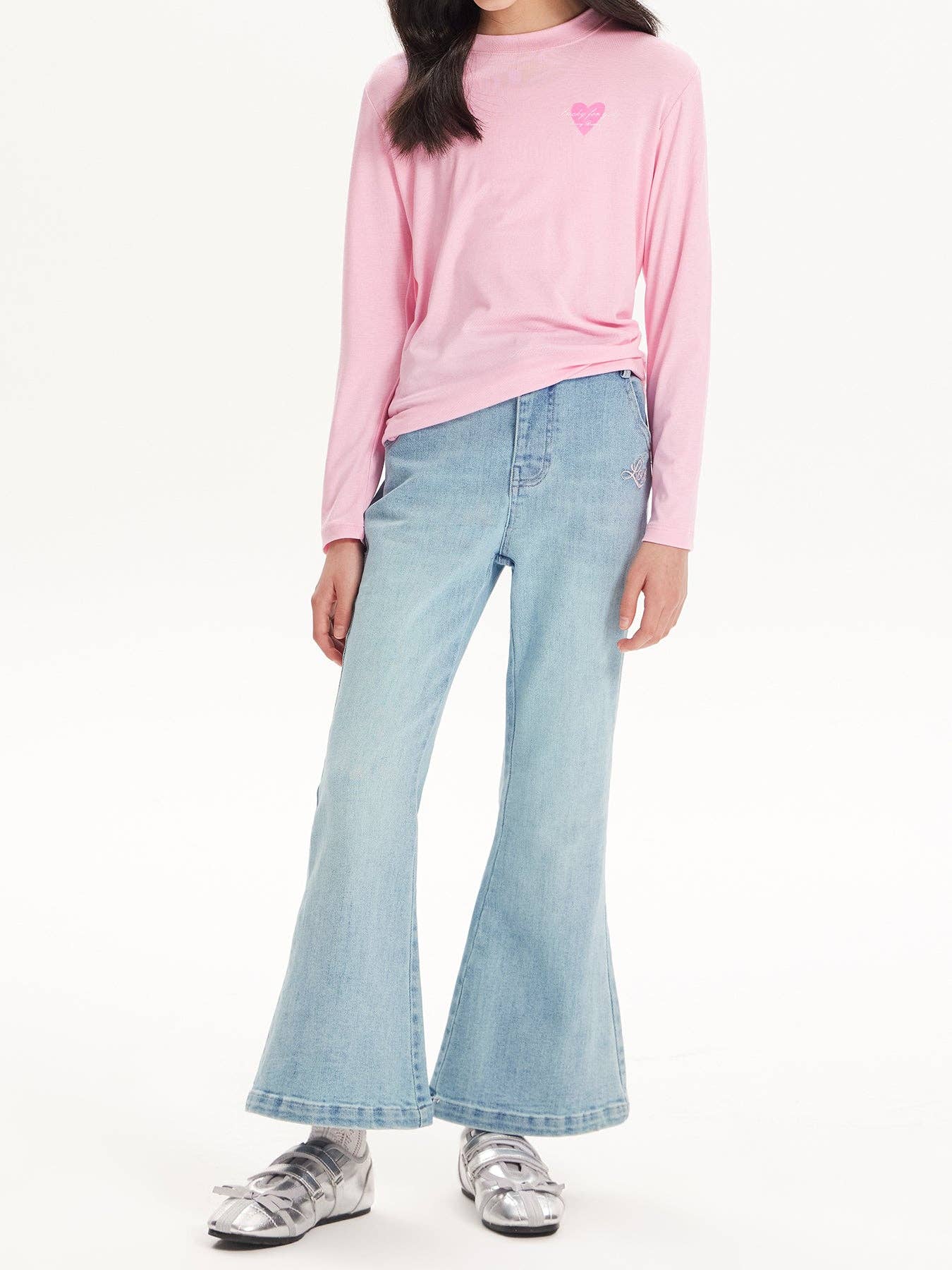 Suhkasana - Vente T-shirt – enfant - T-shirt à manches longues pour enfants, coupe ajustée, couleur unie11