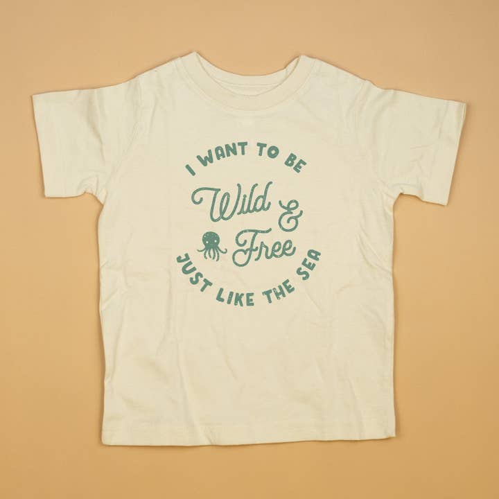 Wild & Free Octopus | Organic Tshirt for wholesale by Cuddle Sleep Dream