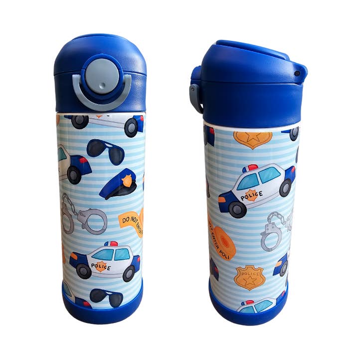 Police Car Water Bottle for wholesale by LB Personalized Design