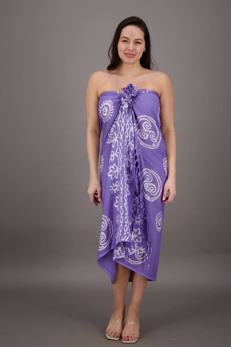 Advance Apparels - Wholesale Swim Cover Up - Women's - Block Print Pareo (12 Colors)8