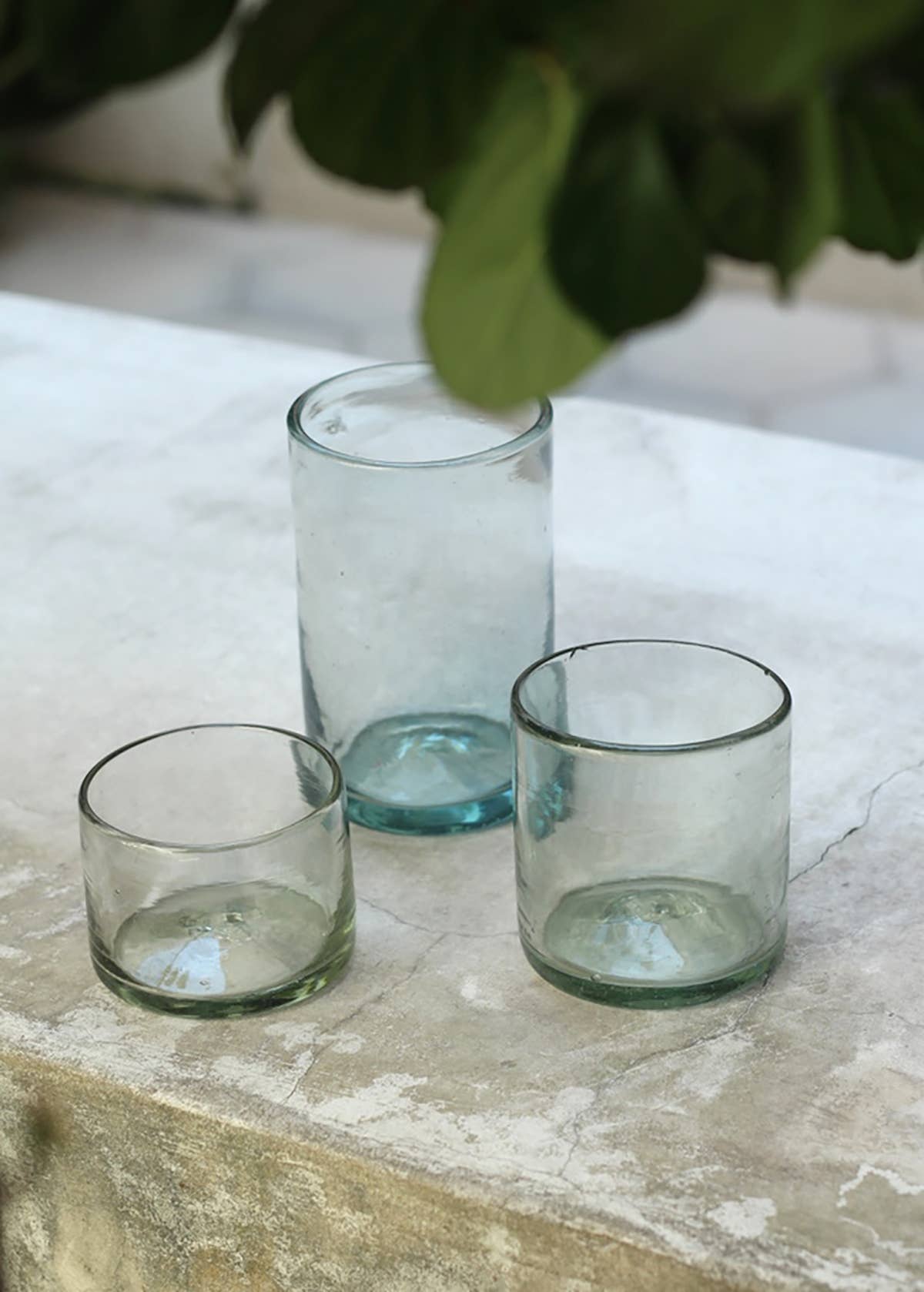 LUZ Collection - Wholesale Cocktail/Liquor Glass - Hand Blown Wine or Cocktail Glass Tumbler - Clear, 3 Sizes3