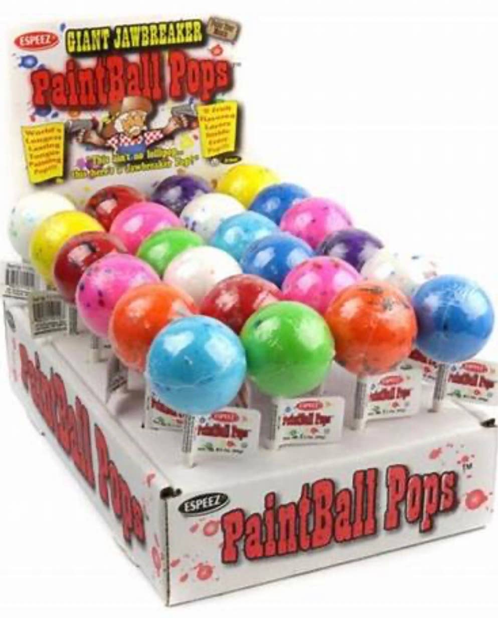 O'Shea's Candies Sweet Shop - Wholesale Lollipop - Novelty Giant Jumbo Jawbreakers on STICK- 24CT Display Tray4