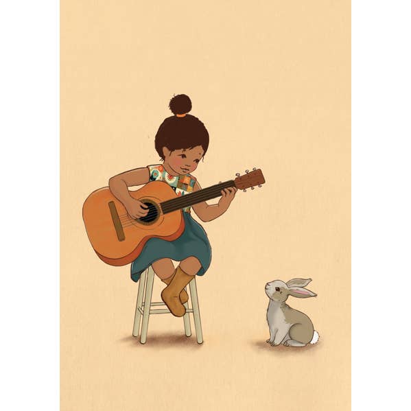 Ollebol & Muis - Wholesale Postcard - Postcard Guitar