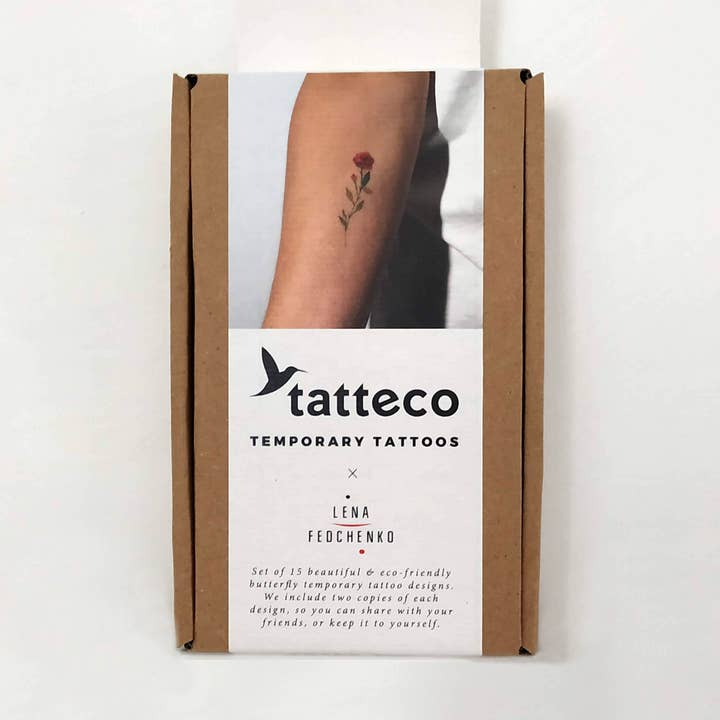 Lena Fedchenko Temporary Tattoo Collection Pack for wholesale by Tatteco
