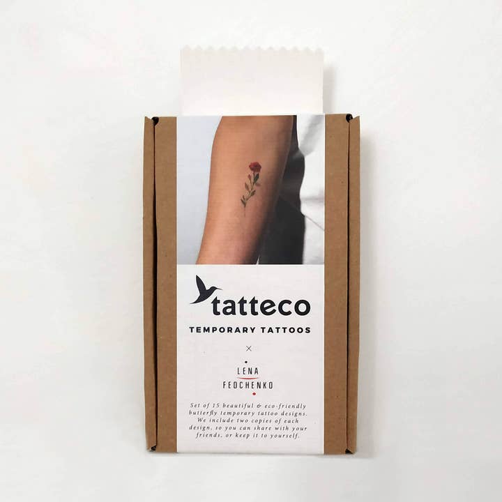 Pack de collection de tatouages temporaires Lena Fedchenko pour la vente par Tatteco