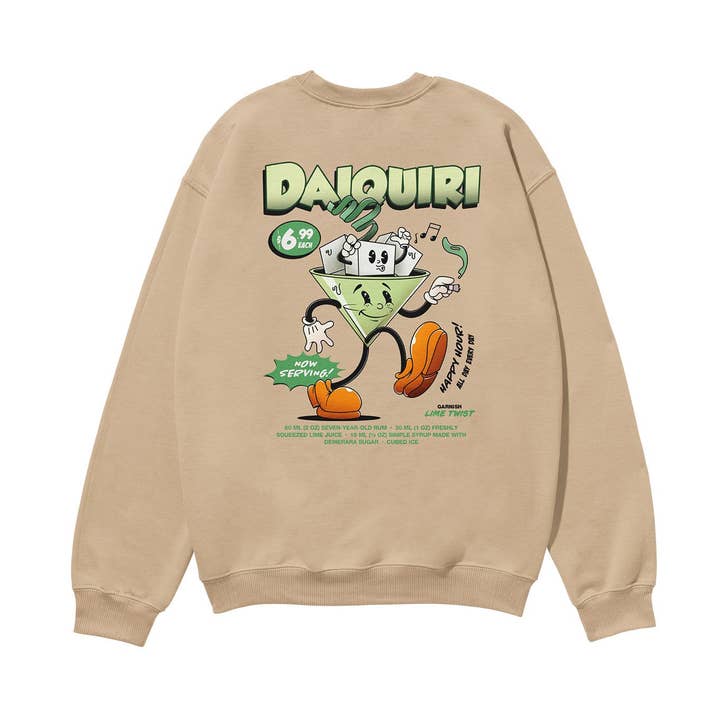 Daiquiri Heavyweight Organic Sweatshirt Sand for wholesale by Weekend Concept