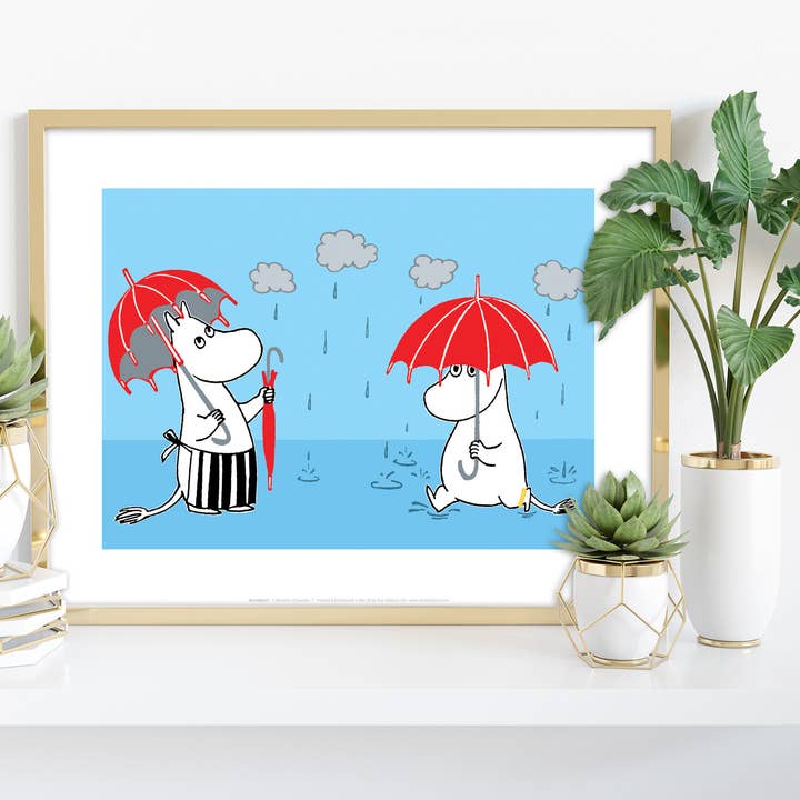 Moomin In The Rain - 11X14” Premium kunstdruk voor wholesale door Star Editions