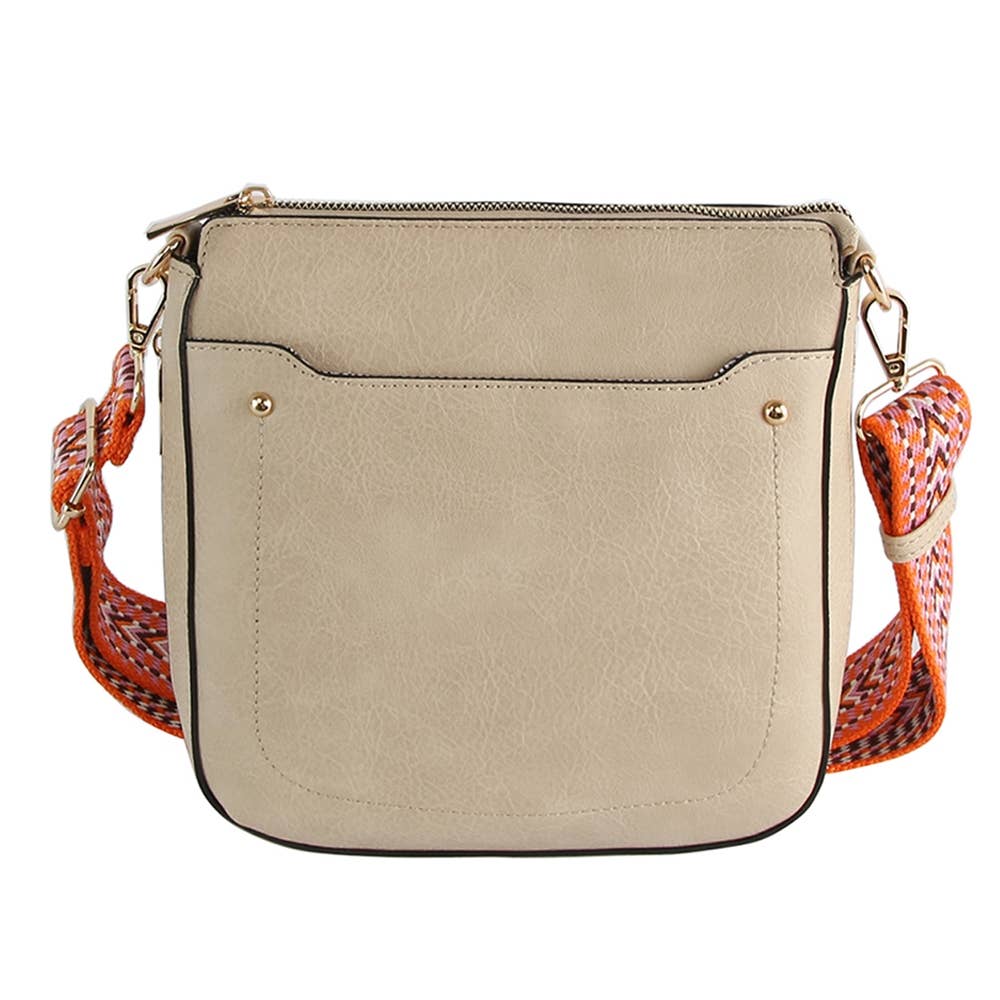 Collections by Fame Accessories – bolsa tiracolo - Mulher por atacado – Bolsa Mensageiro a Tiracolo de Couro com Alça Boho5