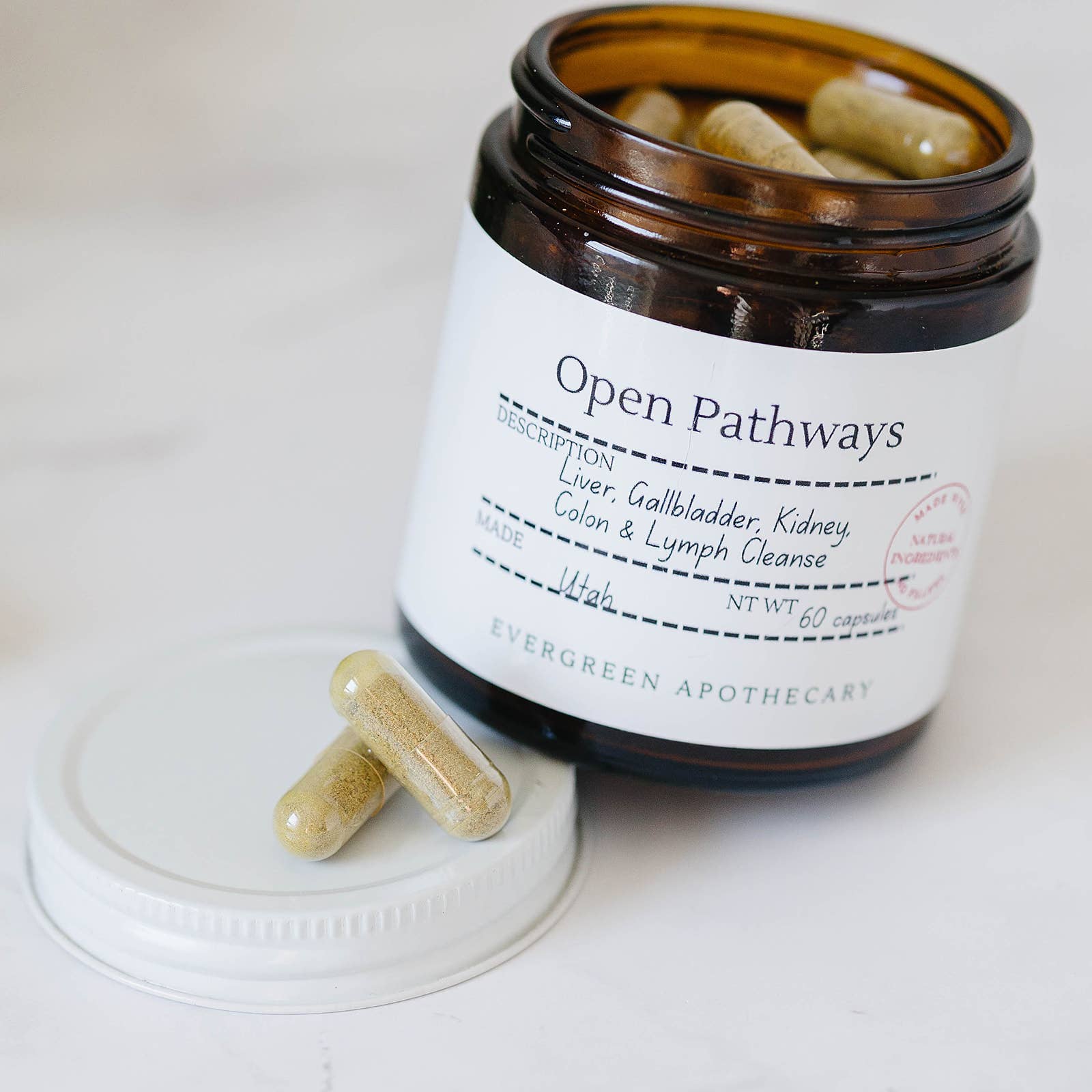 Evergreen Apothecary - Wholesale Oral Supplement/Vitamin - Open Pathways, Capsules2