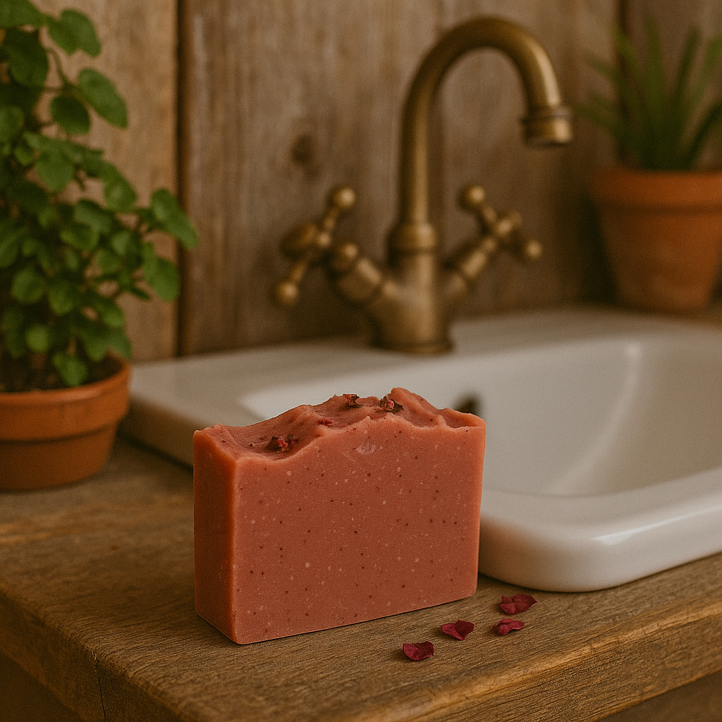 DeShawn Marie Soap Boutique - Vendita all'ingrosso Saponette - Sapone al geranio rosa (senza confezione - etichetta privata)2