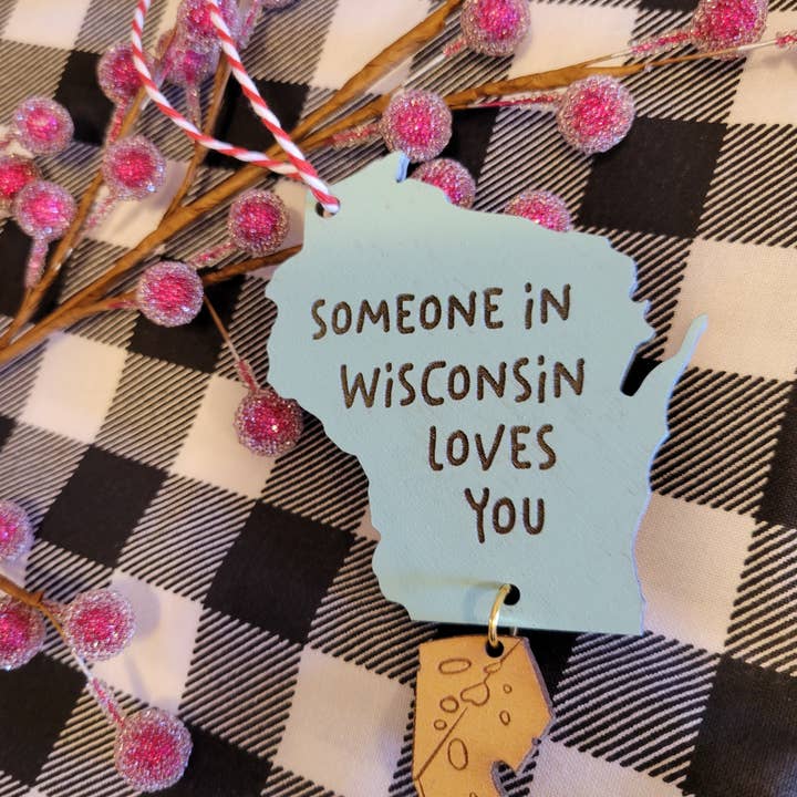 Ornamento Wisconsin por atacado de Ellie Joe Design Co