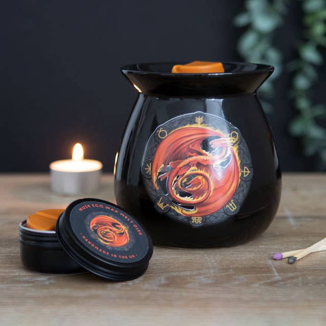 Something Different Wholesale - Venta al por mayor Calentador de cera - Set de regalo Beltane Wax Melt Burner de Anne Stokes