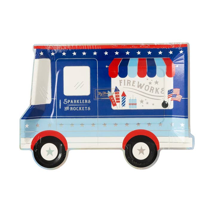 ROC940 - Firework Truck Shaped Plate for wholesale by My Mind’s Eye