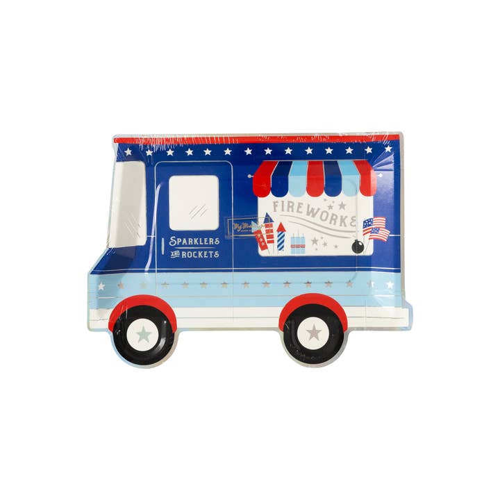 ROC940 - Firework Truck Shaped Plate for wholesale by My Mind’s Eye