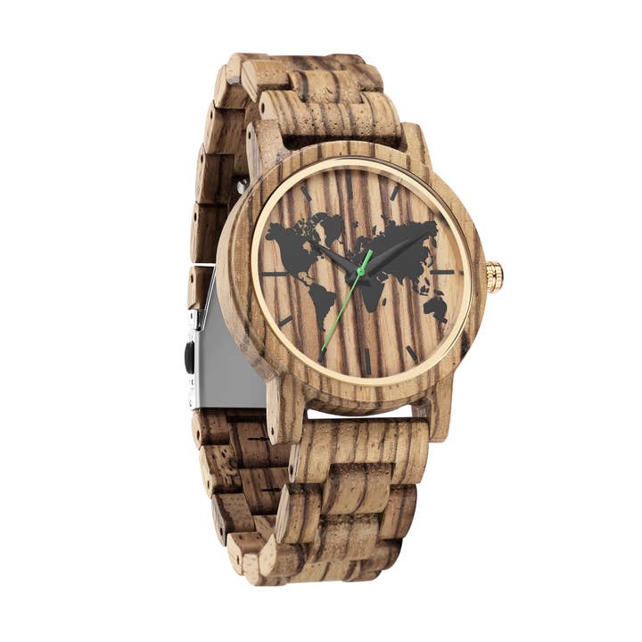 Wooden Element - Vente Montre – unisexe - Montre Vagabond (Zebra)