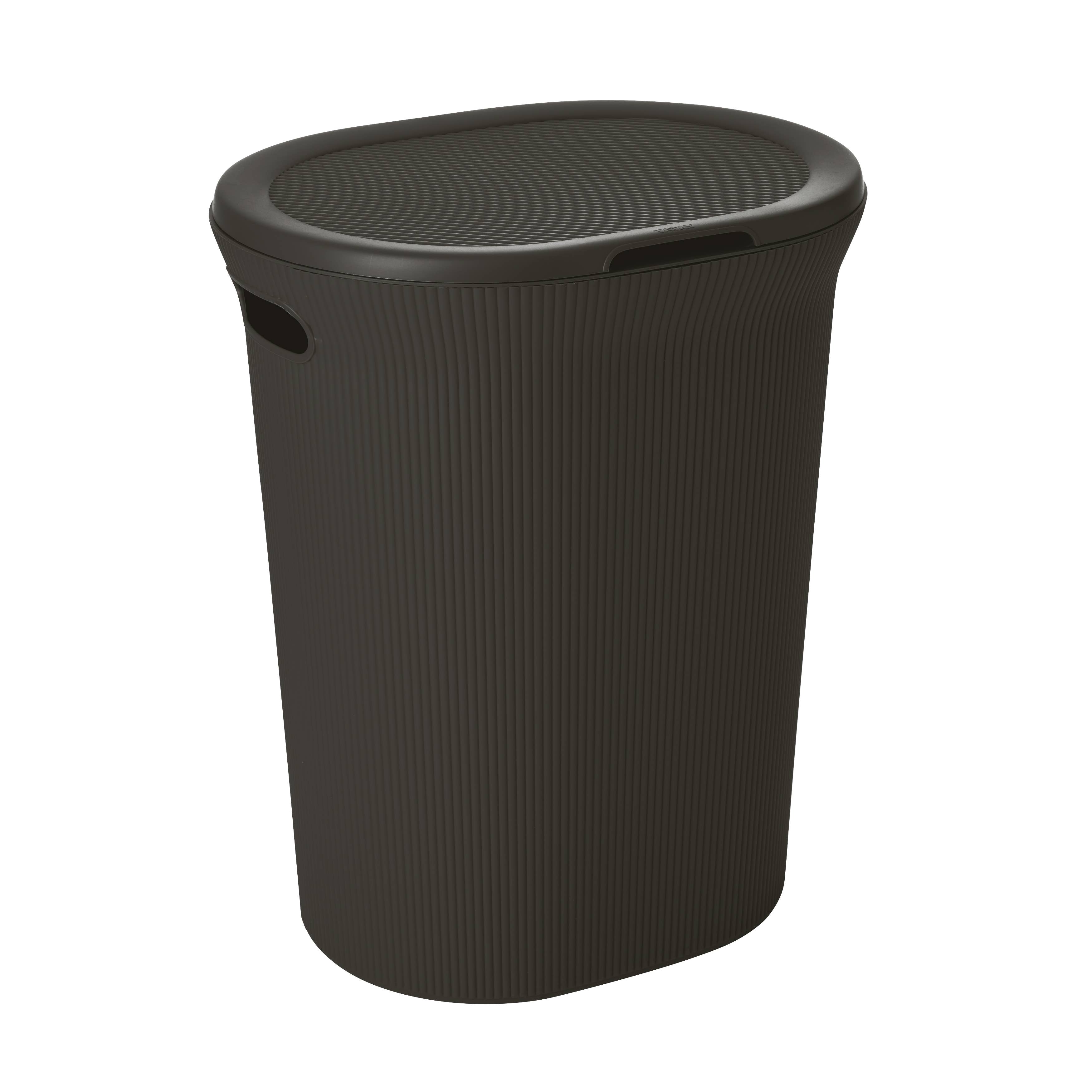 Superio Brand - Wholesale Laundry Hamper - Ribbed Collection Laundry Hamper 40 Liter with Lid & Handles2