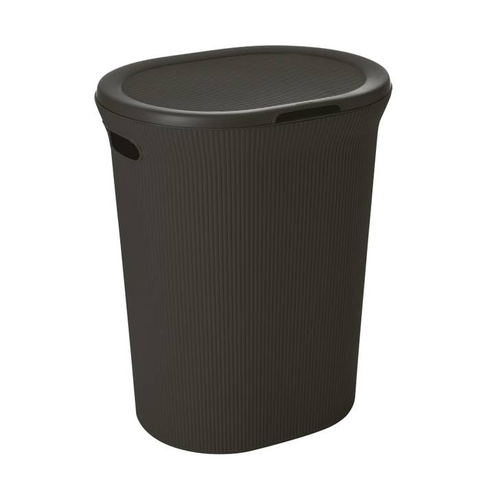 Superio Brand - Wholesale Laundry Hamper - Ribbed Collection Laundry Hamper 40 Liter with Lid & Handles2