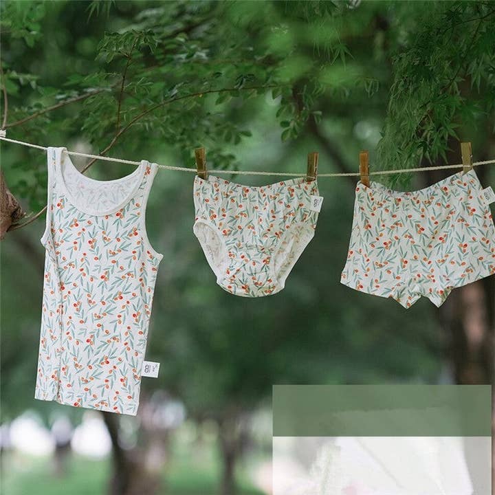 Børns trykte efterårssæt med top og bund for engroshandel hos kycozy