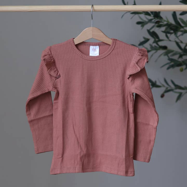 Clay Frill Top for wholesale by Belle + Bea Basics