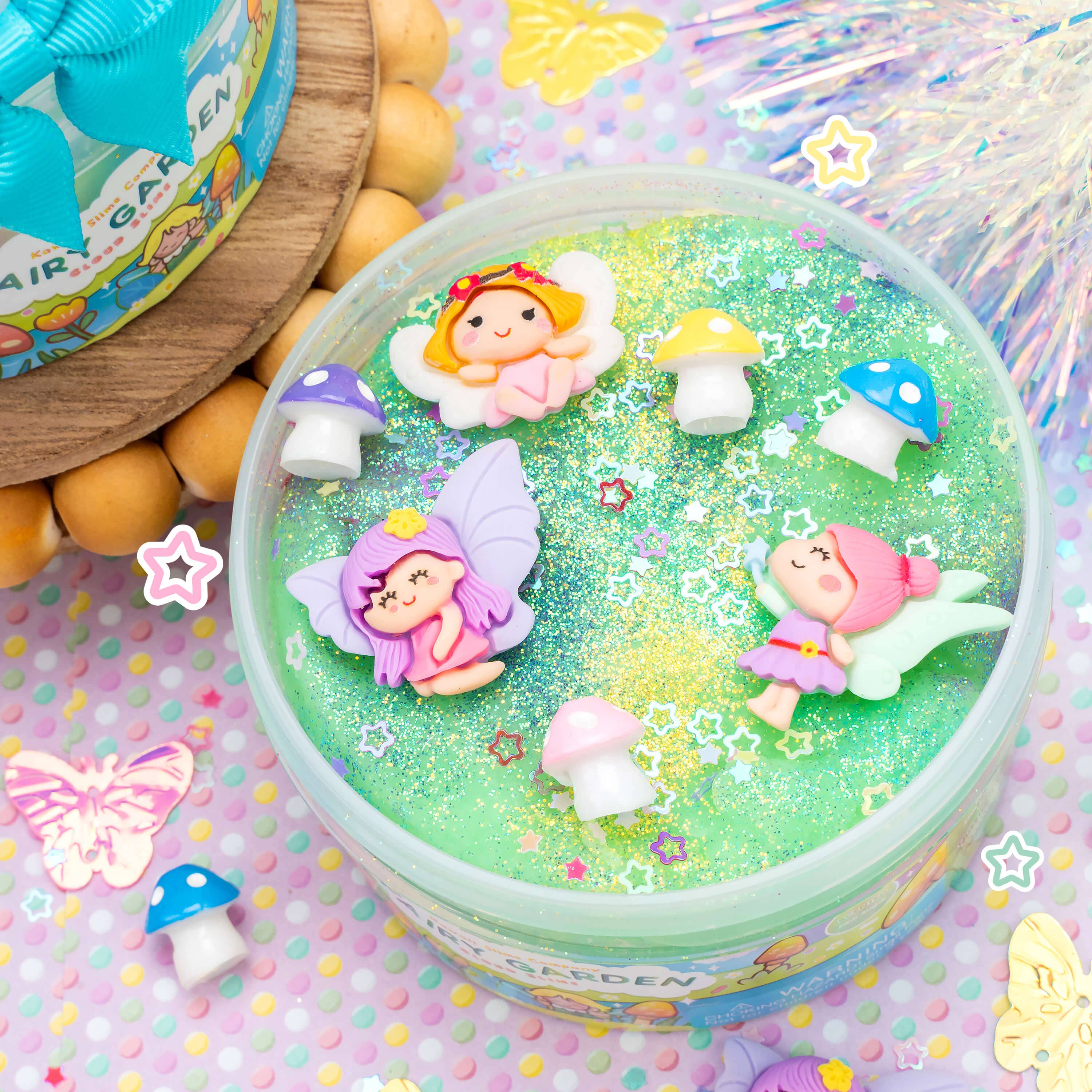 Kawaii Slime Company - Wholesale Putty/Slime - Kids - Fairy Garden Cloud Slime (4pcs/case)3