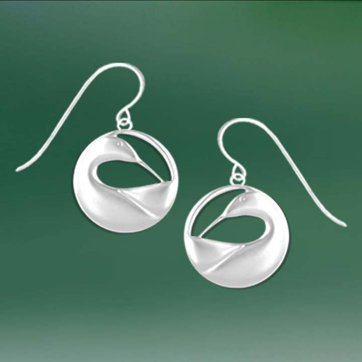 Preening Loon Earrings for wholesale by Lovell Designs