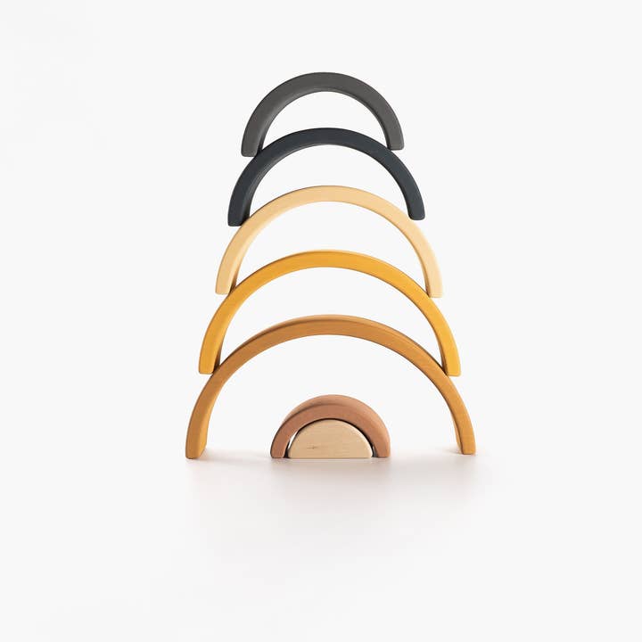 SABO concept – wholesale Wood toy – Child – Wooden Rainbow Toy Arch Stacker from Wood Gift for Children