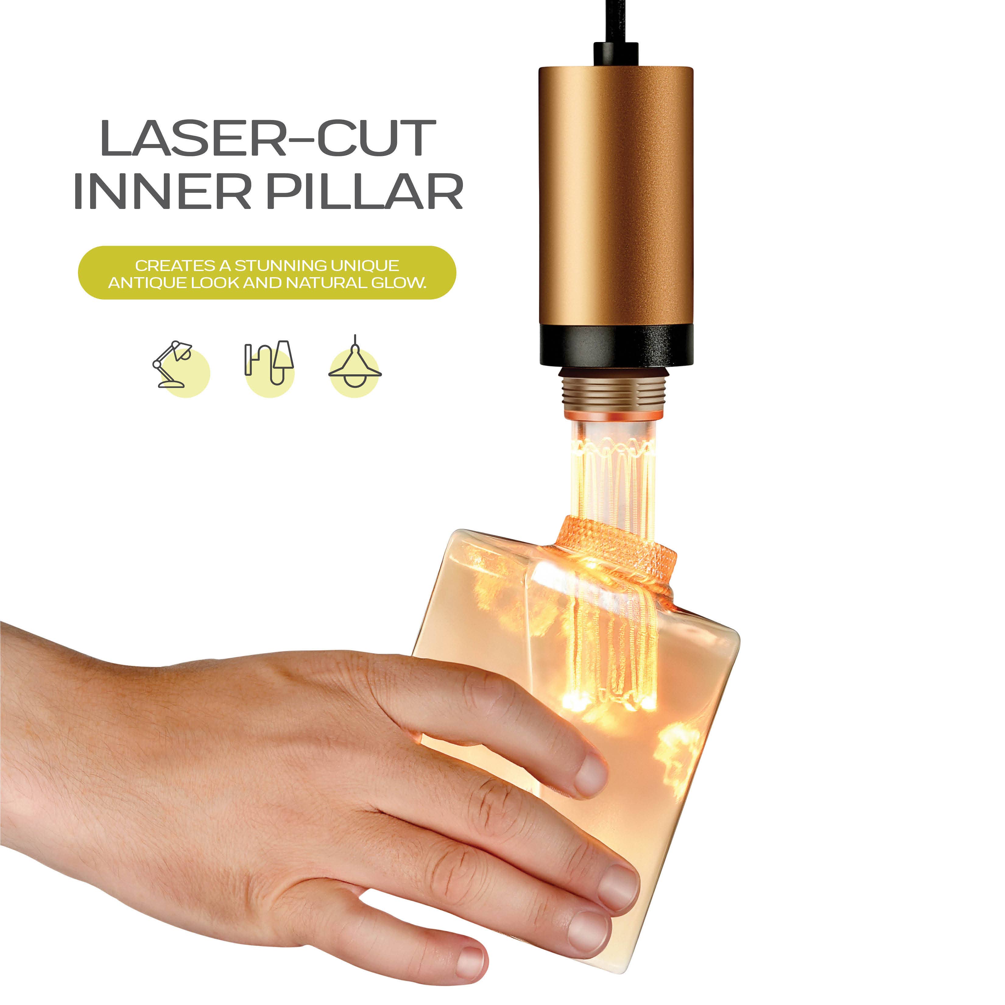 Next Glow – wholesale Light bulb/puck – Decorative Ice Style Amber Light Bulb, classic Inner Pillar12