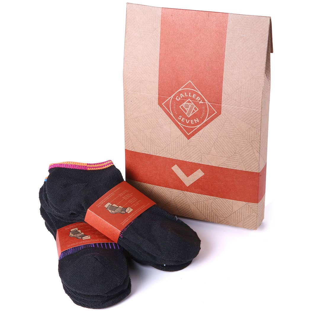 Schwarz Schwarze No-Show Sportsocken für den Großhandel auf Faire4