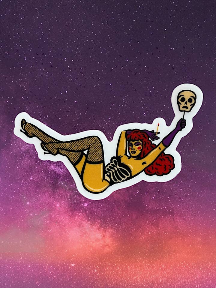 The Haunted Strip Club - Clear Sticker for wholesale by Mischief Made