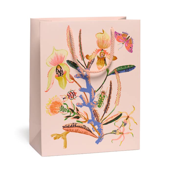 Delicate Orchid large gift bag for wholesale by Red Cap Cards